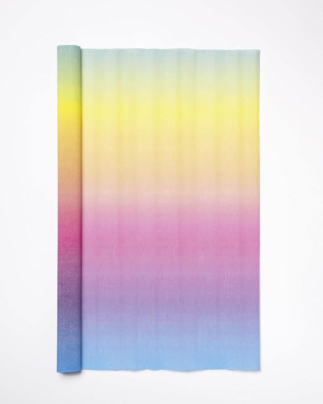 folia 8201650 - Krepppapier, 10 Rollen in regenbogen, jede Rolle ca. 50 x 250 cm, 32 g/m², sehr elas