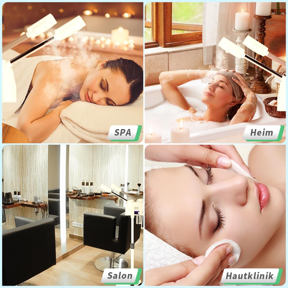 Longing Home Gesichtsdampfer, warme Nebel, Luftbefeuchter, geeignet für Salon und Zuhause, Mitesser