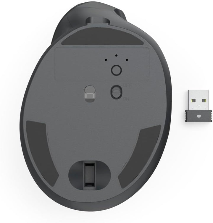 Hama vertikale Maus, Bluetooth/Funk (Multi Device, optische Maus ohne Klickgeräusch, 8 Tasten, ergon