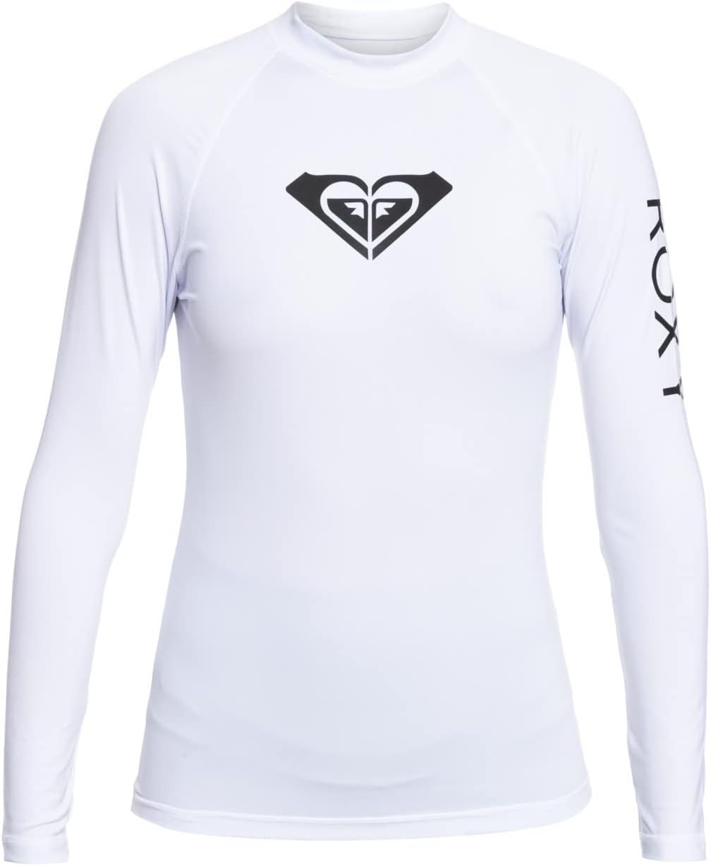 Roxy Damen Whole Hearted Rash-Guard-Shirt (1er Pack) XXL Bright White, XXL Bright White