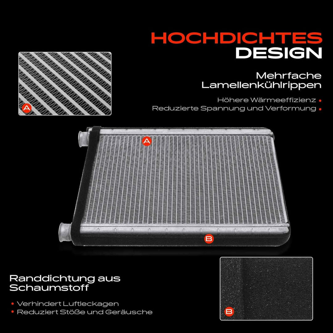 Frankberg Wärmetauscher Innenraumheizung Kompatibel mit 1er E81 E82 E87 E88 2004-2013 3er E90 E91 E9