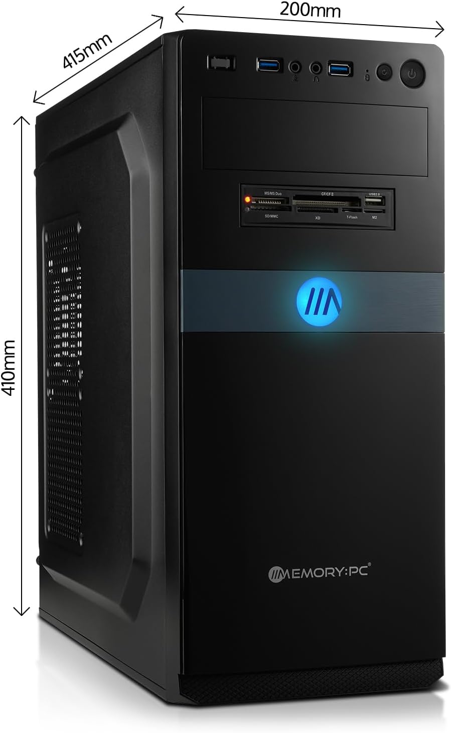 Silent High End Office/Multimedia PC i9-14900K 24x 3.2 GHz, 32 GB DDR4 RAM, 2 TB M.2 SSD, UHD Graphi