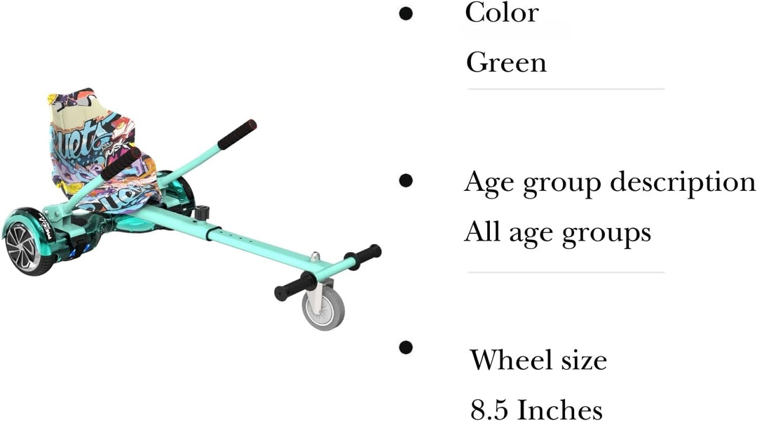 Hoverkart-Sitz für Scooter und Gokart – Sitzaufsatz für Hoverboards, Hovergokart für Hoverboards, Si