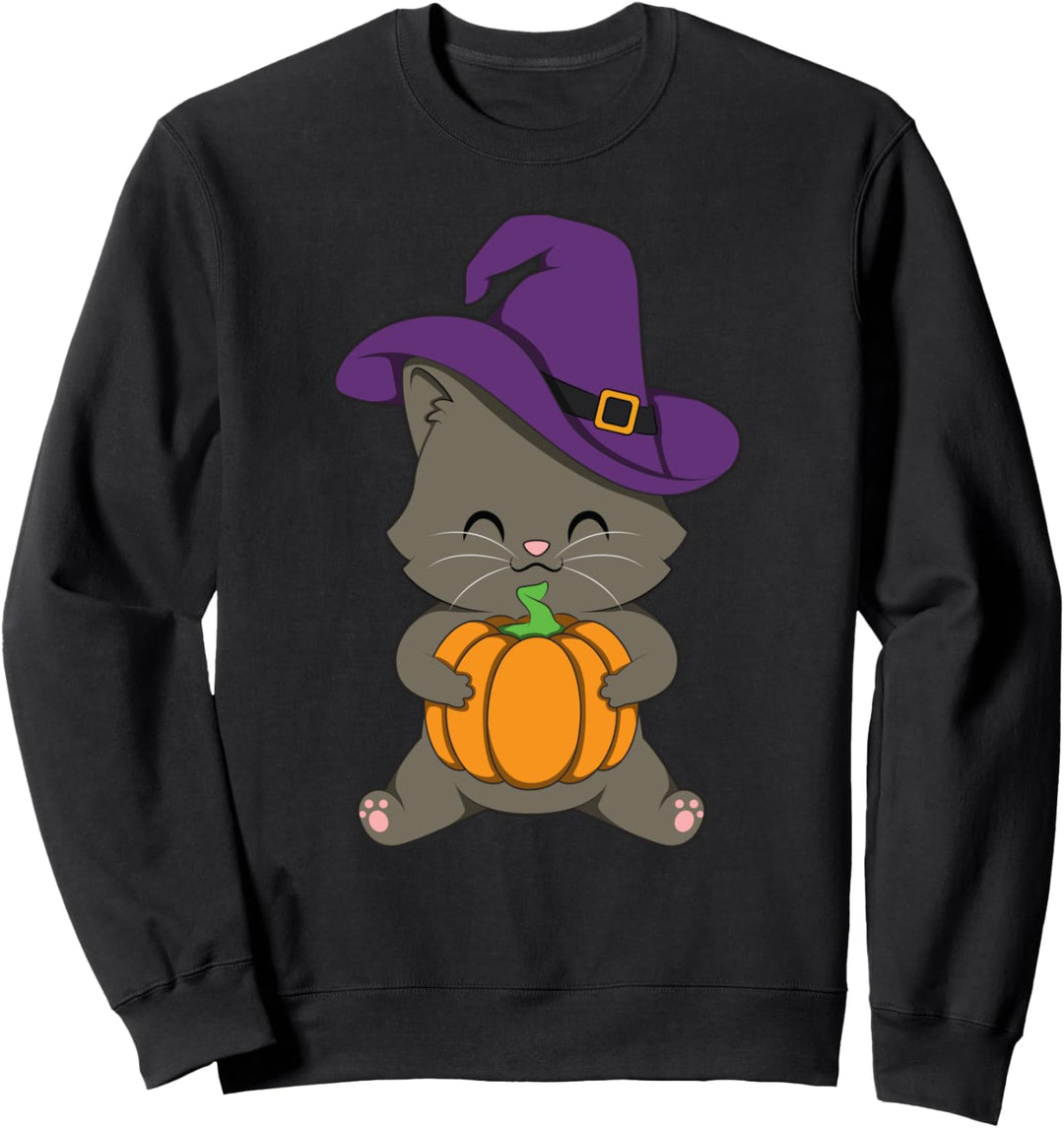Welche Katze Halloween Sweatshirt