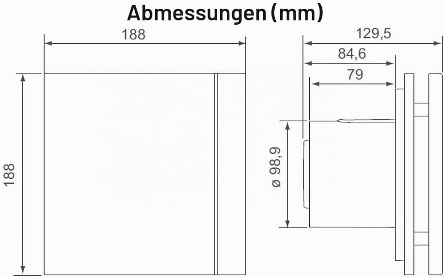 S &amp; p Silent-100 design Silent-100-chz Design Abluftventilator