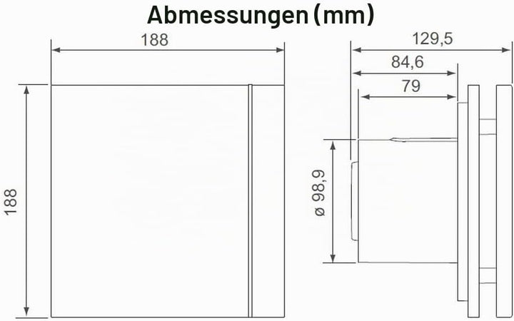 S &amp; p Silent-100 design Silent-100-chz Design Abluftventilator