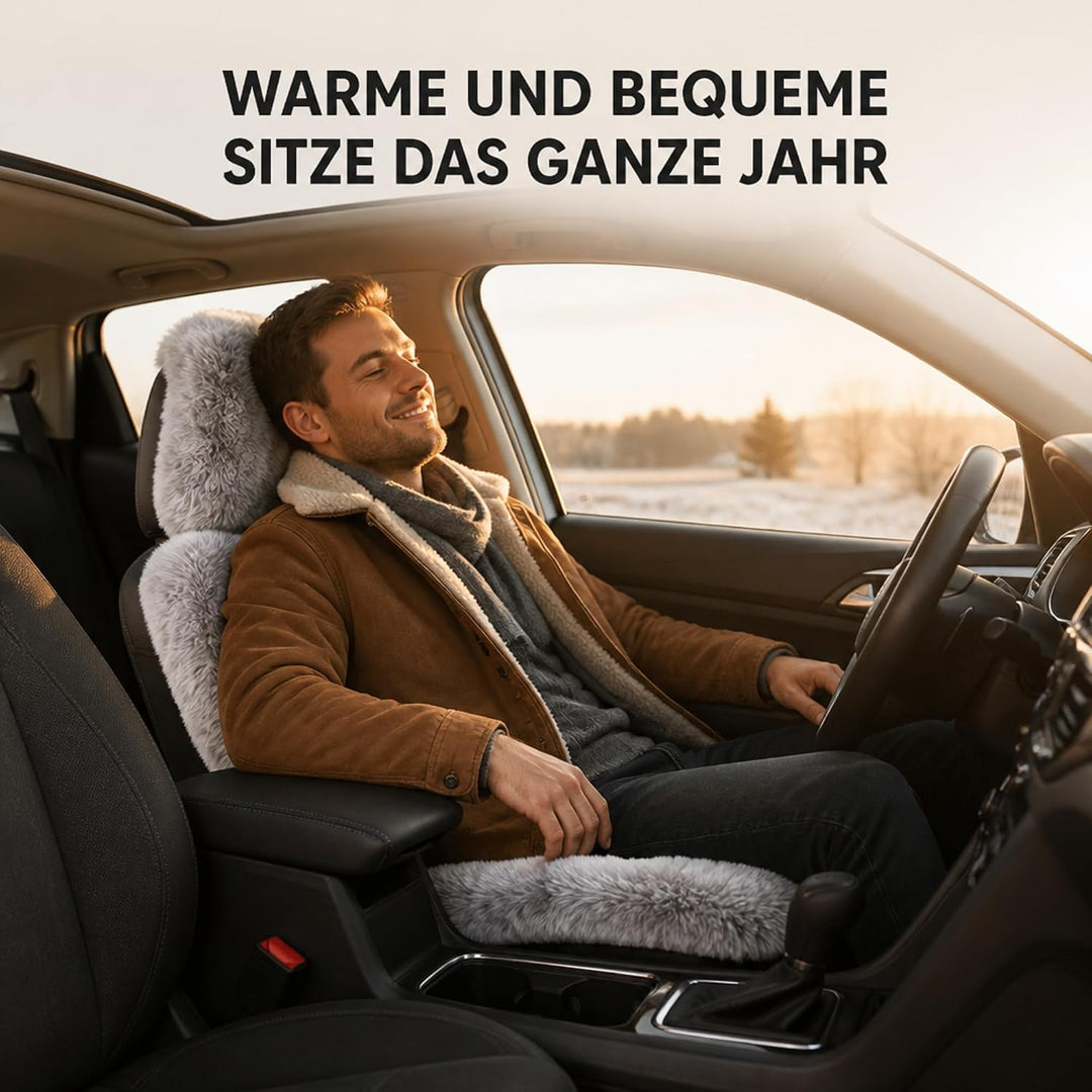 Leibersperger Hochwertige Autofell Sitzauflage Stoffsitz – Geeignet für Jede Jahreszeit - Besonders