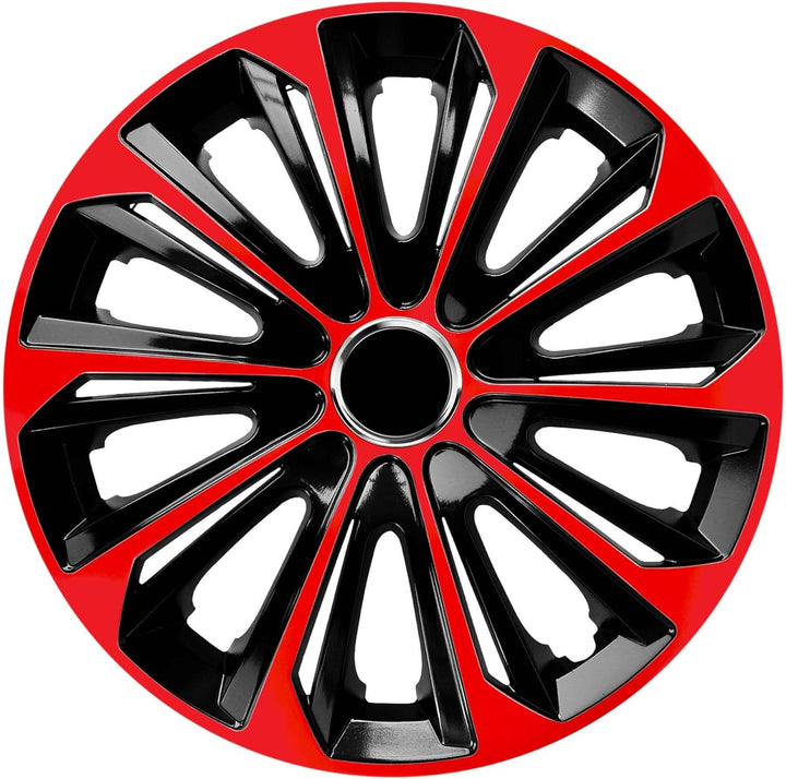 Radzierblende EXTRA Strong schwarz/rot 16 Zoll 4er Set
