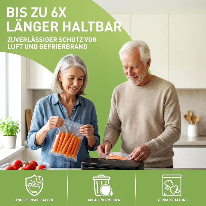 culivac 2 Folienrollen 28x600cm Vakuumrollen Original für Vakuumierer Vakuumiergerät Folienschweissg