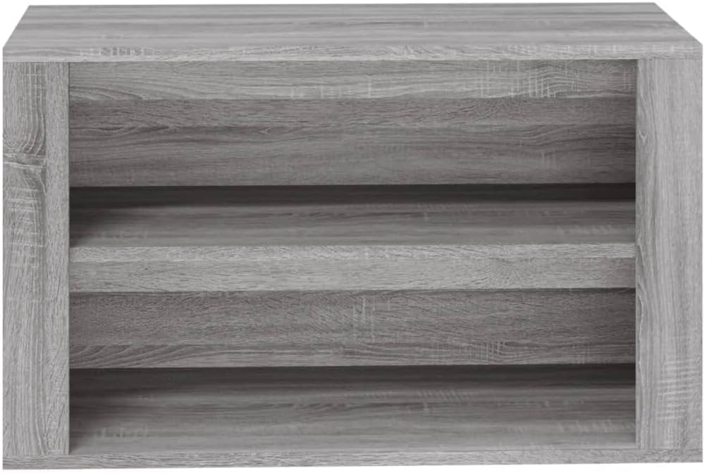 Schuhregal Grau Sonoma 75x35x45 cm Holzwerkstoff Schuhorganizer Schuhaufbewahrung Schuhschrank Holz