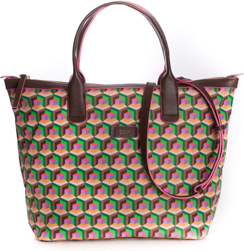 Oilily Geo Diamonds Handbag Jolly Green