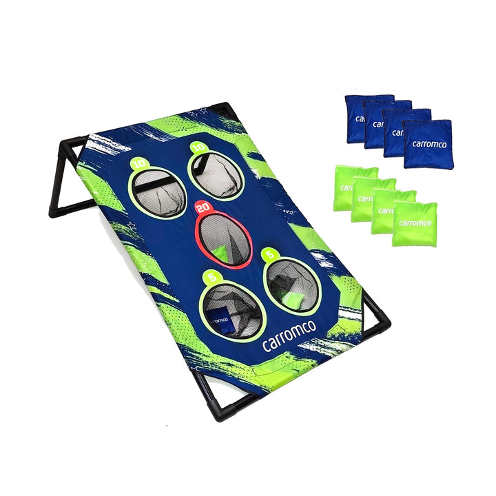 Carromco Bean Bag Toss I Wurfspiel für Garten &amp; Freizeit, mit 8 Bags | PARTYSPASS: Outdoor-Zielwurfs