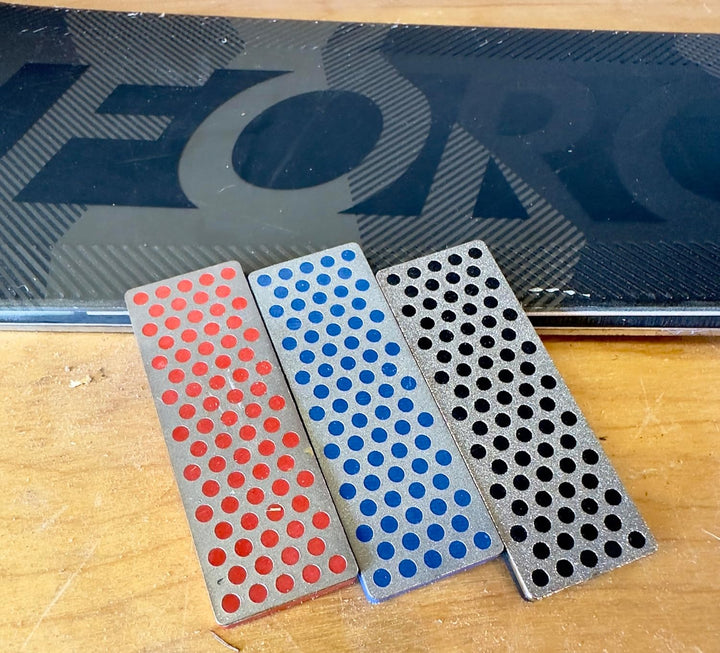 DMT Mini Diamant Ski und Snowboard Abziehstein, 70 mm, Set mit 3 Stück, WS7K