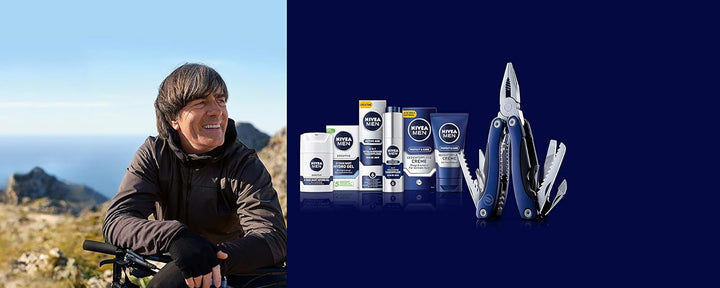 NIVEA MEN Multitool Promotion-Zugabe, hochwertiges Multiwerkzeug mit 8+2 Funktionen, 100% rostfreies