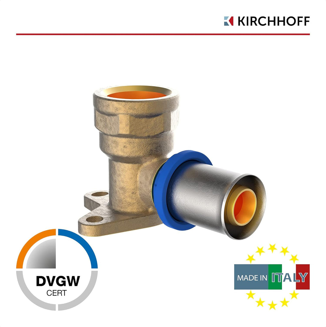 KIRCHHOFF | MSVR Rohr | 5er Set | Pressfitting 20 mm x 1/2" | Aluverbundrohr | für Heizung | Fussbod