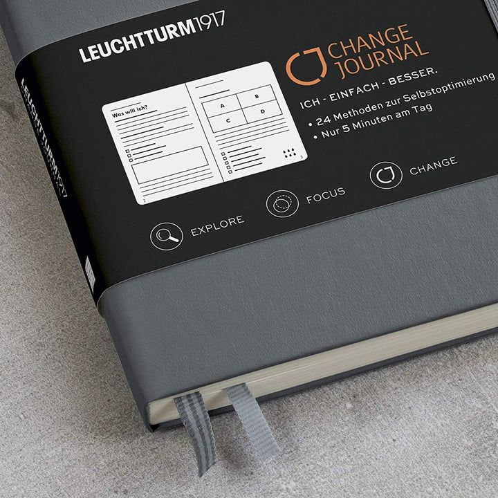 LEUCHTTURM1917 Change Journal - Erfolgsjournal mit 24 Techniken für mehr Produktivität, Achtsamkeit