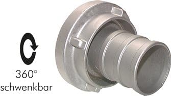 Storz-Kupplung 38, 25 (1") mm Schlauch, Aluminium (geschmiedet) Werkstoff:Aluminium (geschmiedet)