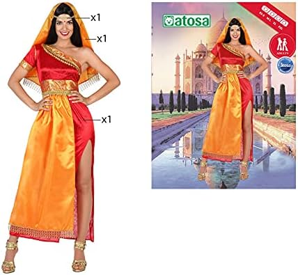 Atosa 22787 Karnevalskostüm, Damen, Rot/Grün, XL, XL