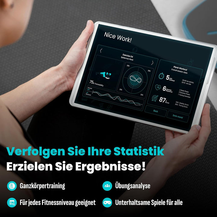 GoBalance Board App Balance Board mit Bluetooth Sensor 12 Spiele fuer Training Spass und Fitness Sta