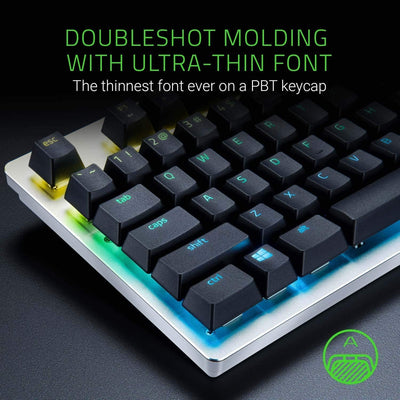 Razer PBT Keycap Set für Gaming Tastatur - Tastenkappen-Upgrade-Set für mechanische und optische Tas