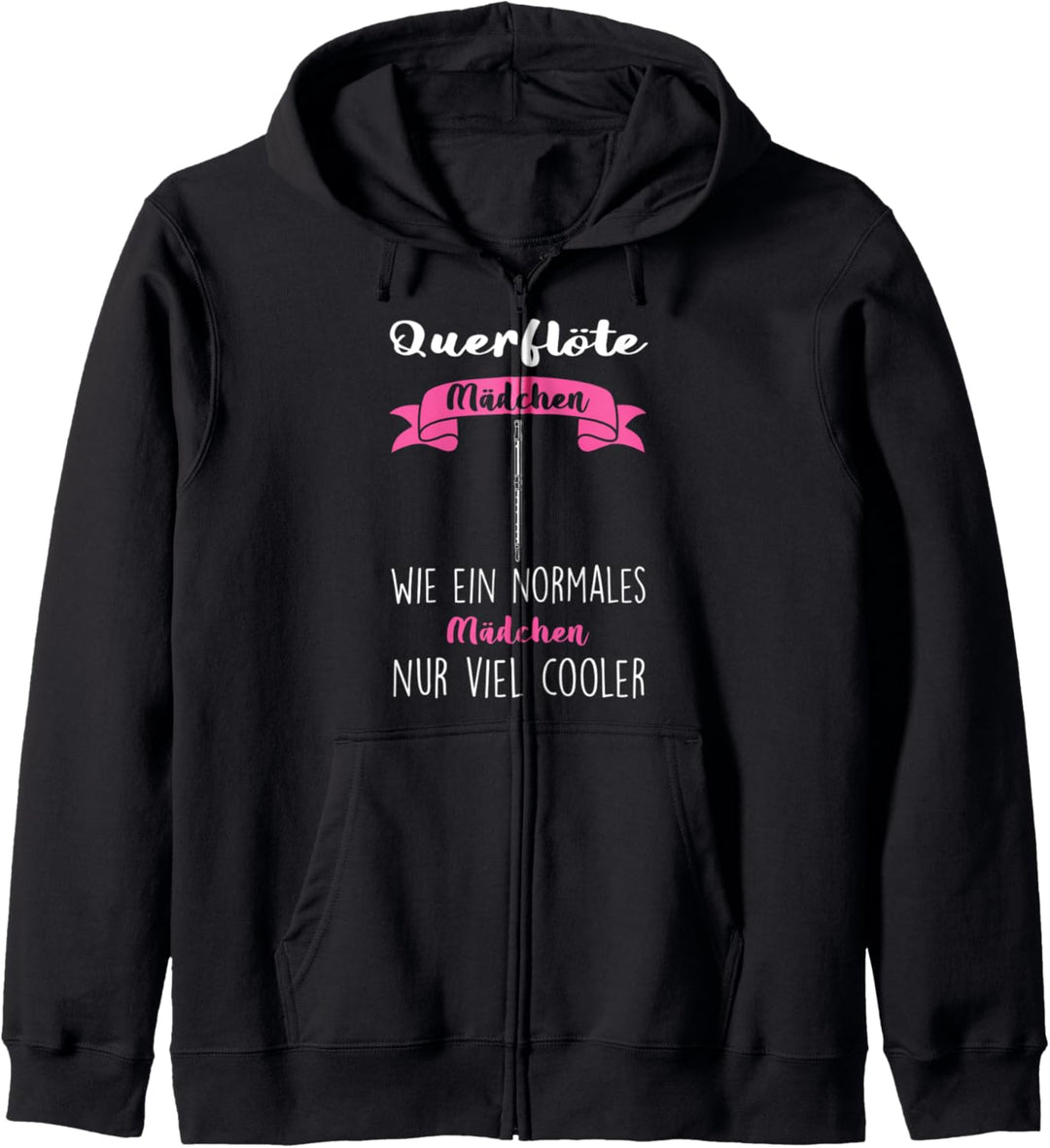 Querflöte Mädchen wie ein normales Querflöte Mädchen Kapuzenjacke