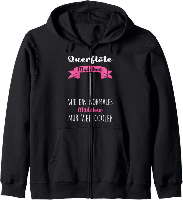 Querflöte Mädchen wie ein normales Querflöte Mädchen Kapuzenjacke