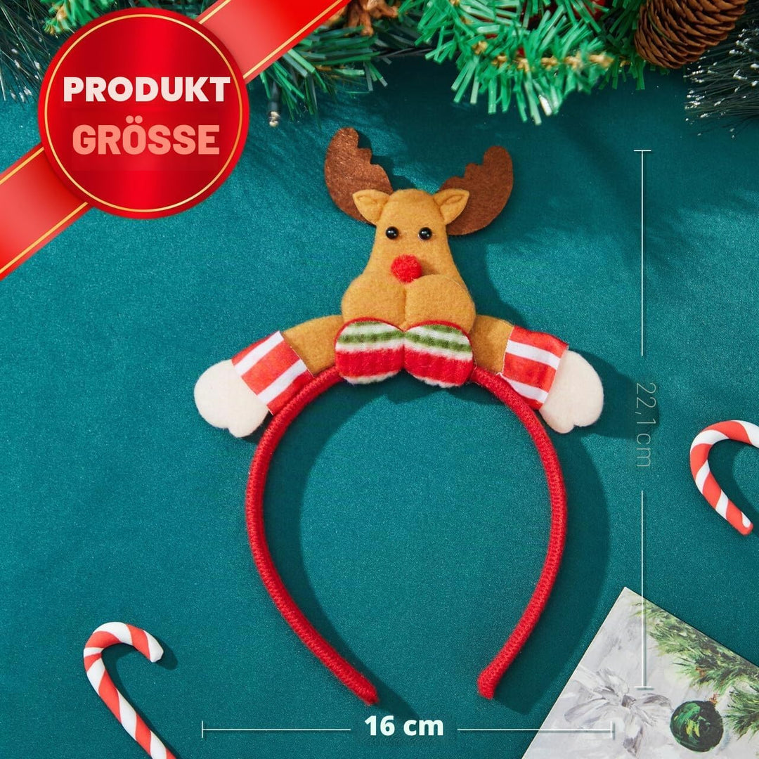 JOYIN Weihnachts-Stirnbänder, Kopfbedeckung, Zubehör für Damen, Herren, Kinder, Weihnachten, Partys,
