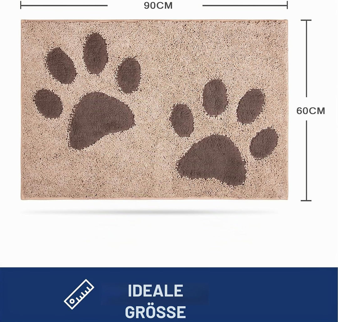 FCSDETAIL Schmutzfangmatte waschbar 60 x 90 cm, Fussmatte Innen, absorbierend Fussmatte, rutschfeste