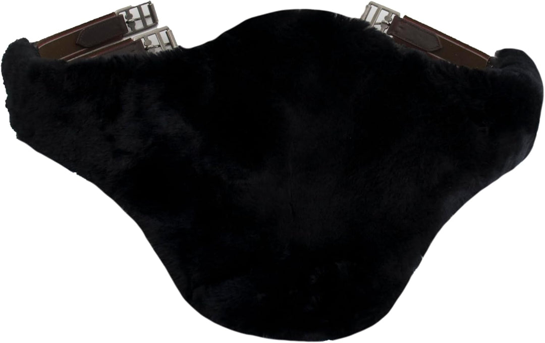 Engel Reitsport Lammfell Stollengurtschoner Stollengurtschutz (SpringBagu) 3 Farben zur Auswahl Schw