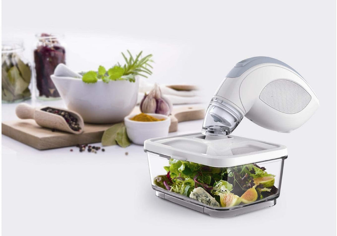Maxxo Manuelle Vakuumiergerät VM Handy Handlicher AKU Vakuumierer für Sous Vide Vacuum Food Sealer +