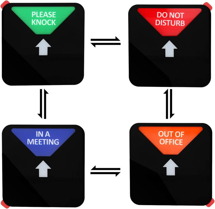 Kichwit Hinweisschild "Do Not Disturb", "Out of Office" Schild mit Aufschrift "Please Knock", in ein