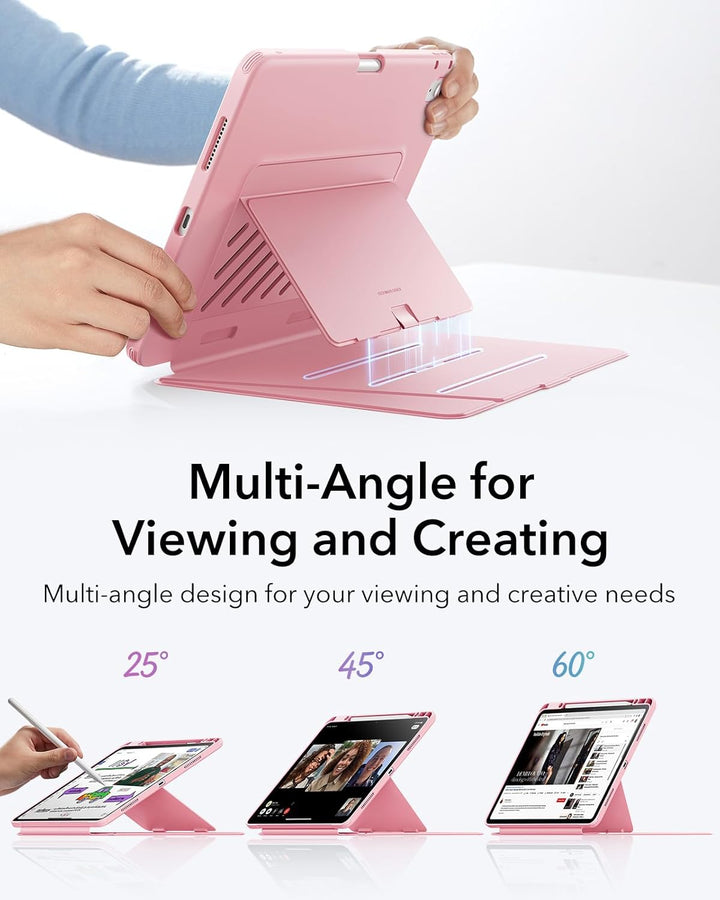 ESR Hülle für iPad Air 13 Zoll (2026/2025/2024) M4/M3/M2, Vertikale Stand, Mehrere Standwinkel, Ultr