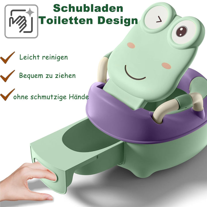 YRHome Töpfchen Kinder Babytopf WC/Klo Toiletten Training Frosch-Design Toilettentrainer Baby Kinder