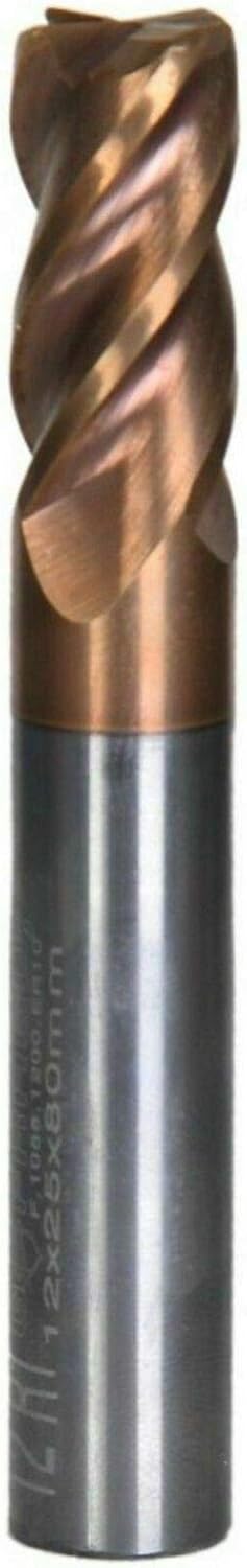 VHM HPC Fräser mit Eckenradius, ER0,5 / ER1, TiSiN, Kopierfräser, Ø 3-12 mm, Z=4, Farbe: 1,0, Grösse