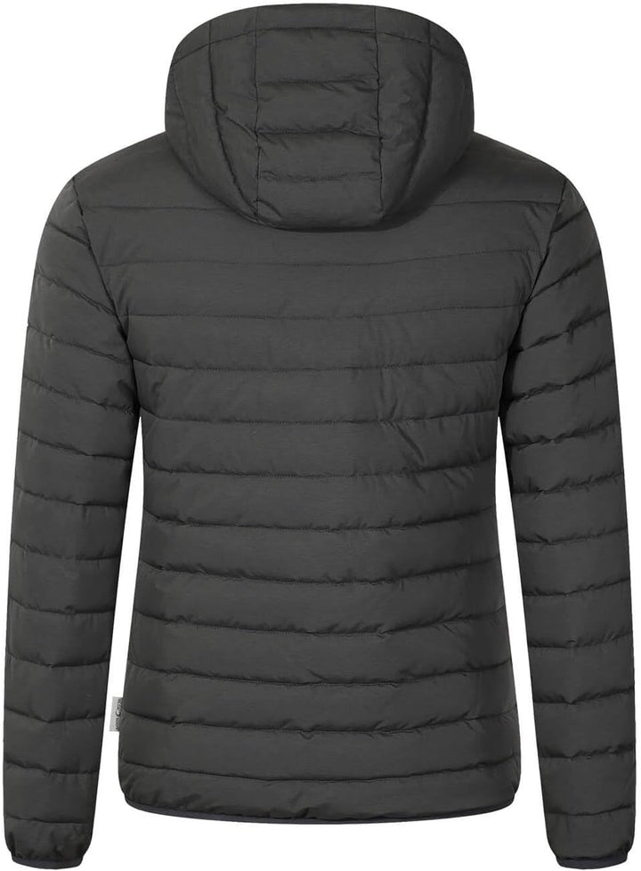 Blue Wave Damen Steppjacke Irina - Jacke gesteppt mit abnehmbarer Kapuze 40 Schwarz, 40 Schwarz