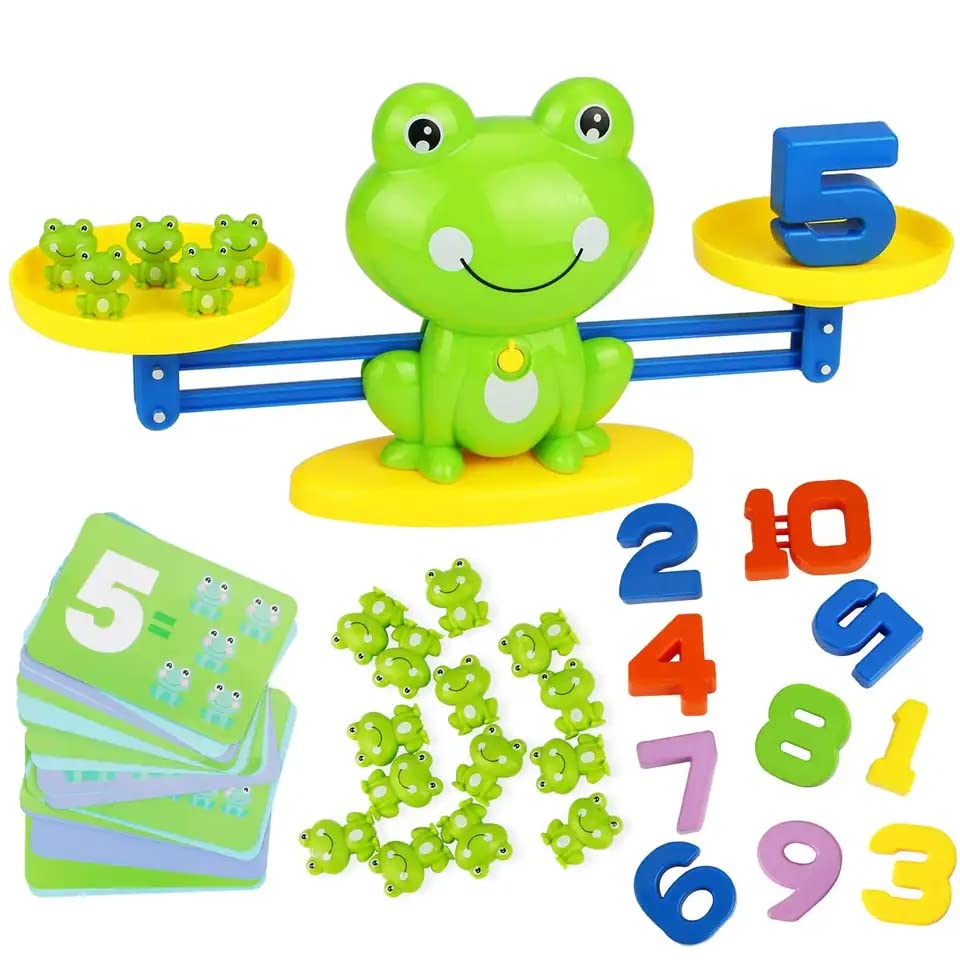 Montessori Mathematik-Spielzeug, Mathematik, Lernspielzeug, Math-Spielzeug, Frosch, Mathblock, Digit