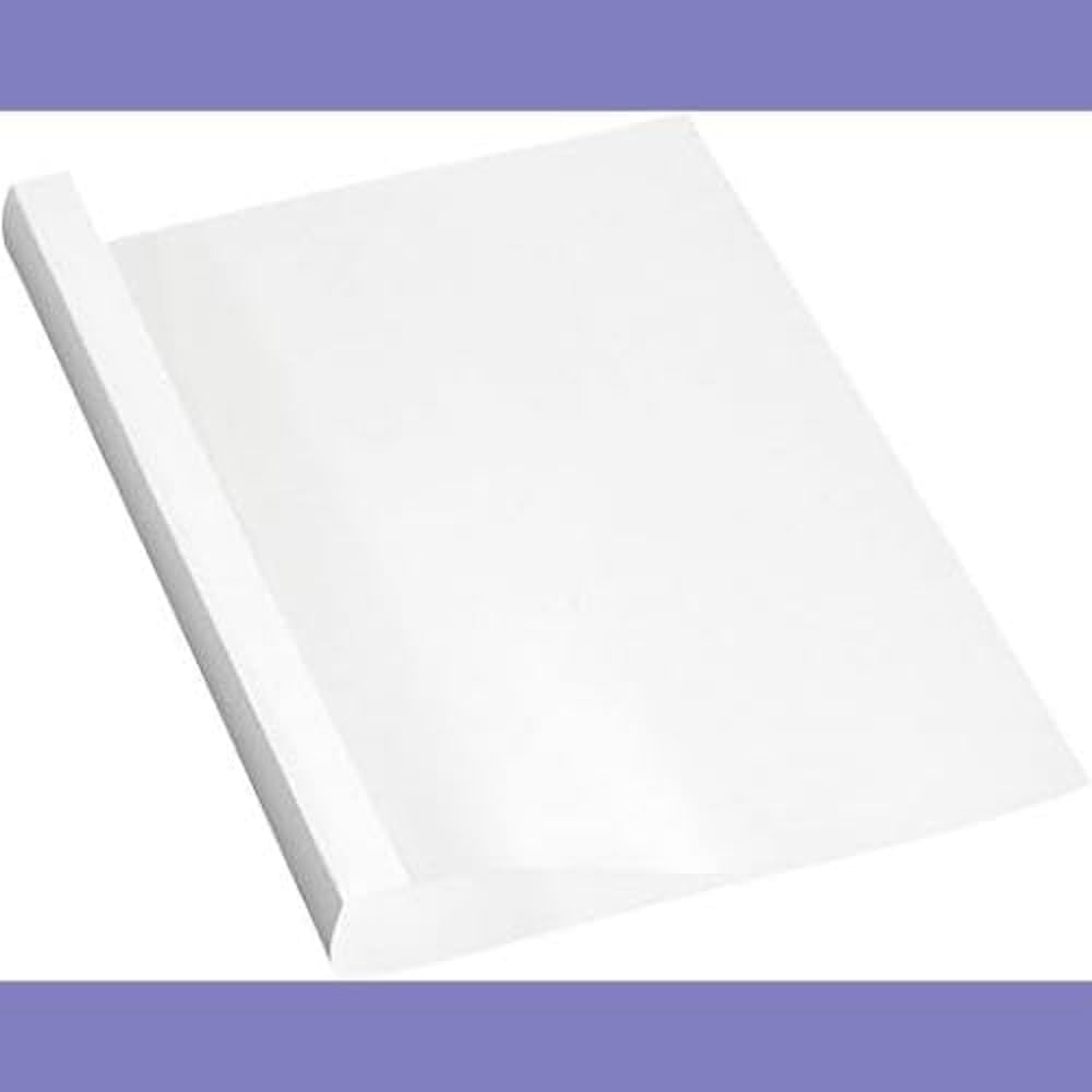 Fellowes Thermobindemappen Standard, 150 Mikron Vorderseite (PVC) / 200g/m² Rücken (glänzend), weiss