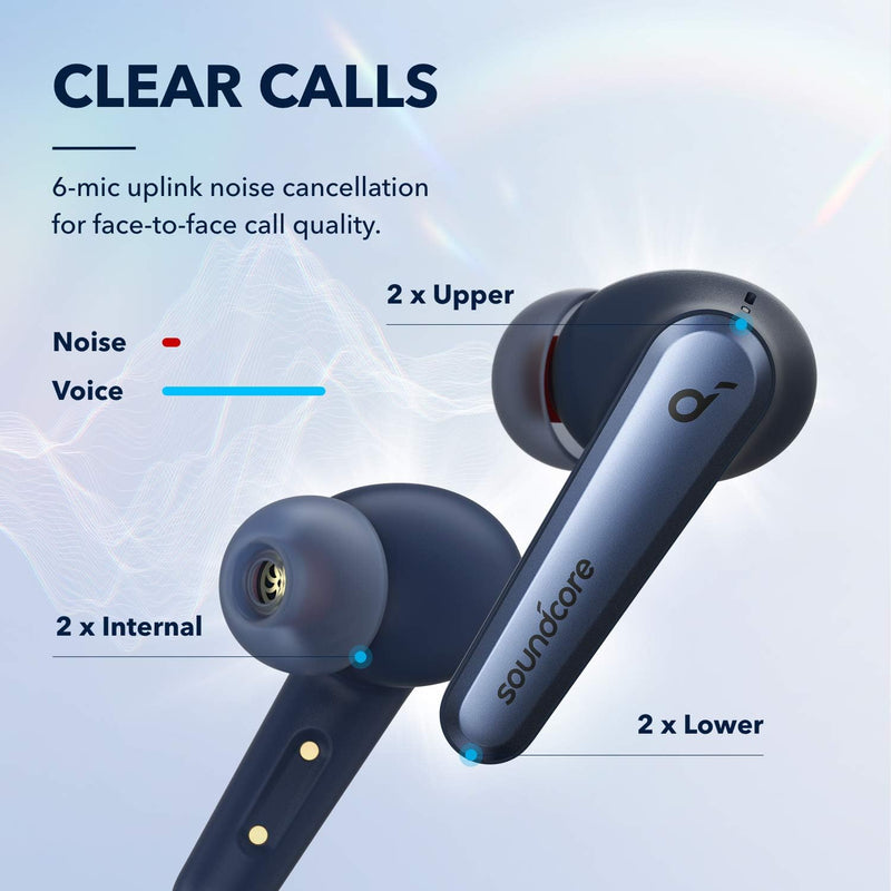 soundcore Liberty Air 2 Pro Bluetooth Kopfhörer, Aktive Noise Cancelling Geräuschunterdrückung, Pure