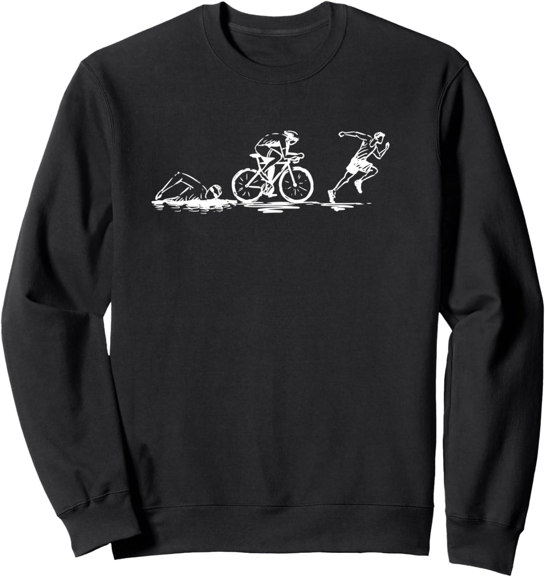 Triathlon Gym Fitness Triathlet Athlet Run Bike Swim Sweatshirt