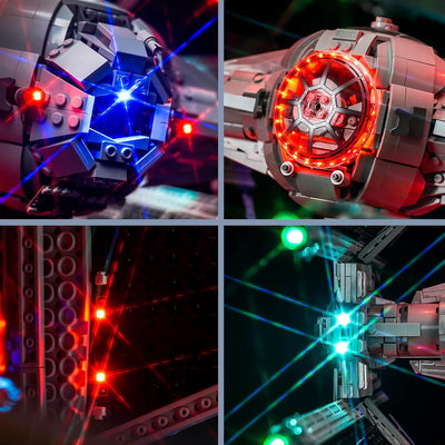 Led Licht Set Kompatibel mit Lego 75382 TIE Interceptor (Kein Modell), Dekorationsbeleuchtungsset Co