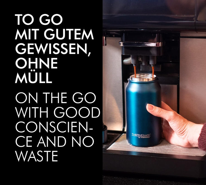 THERMOcafé by THERMOS TC DRINKING MUG stone grey mat 0,50l, Thermobecher Edelstahl, Isolierbecher, K