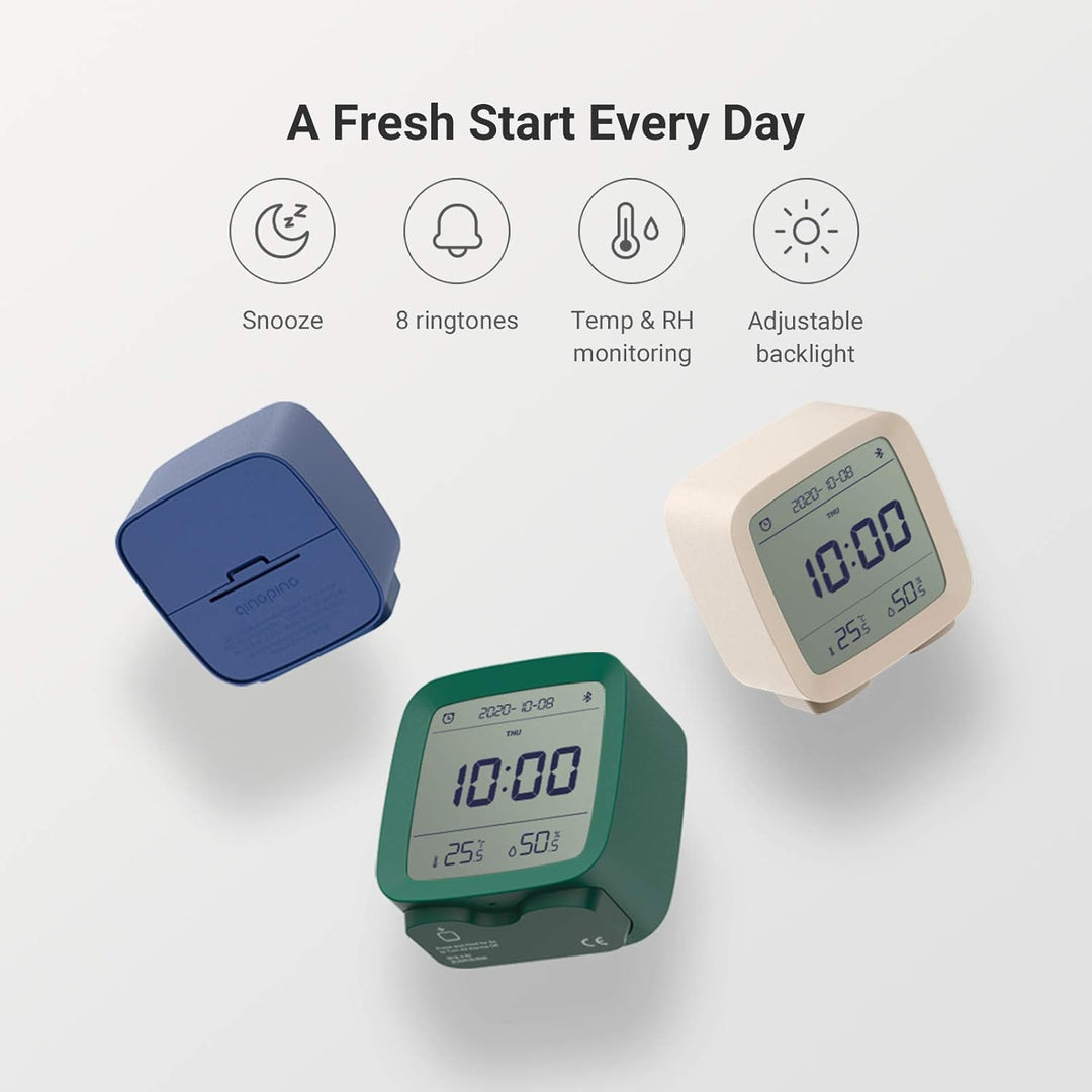 qingping Bluetooth Wecker, Funktioniert mit Mi Home (Alle Einstellungen nach App), Digitaler Smart W