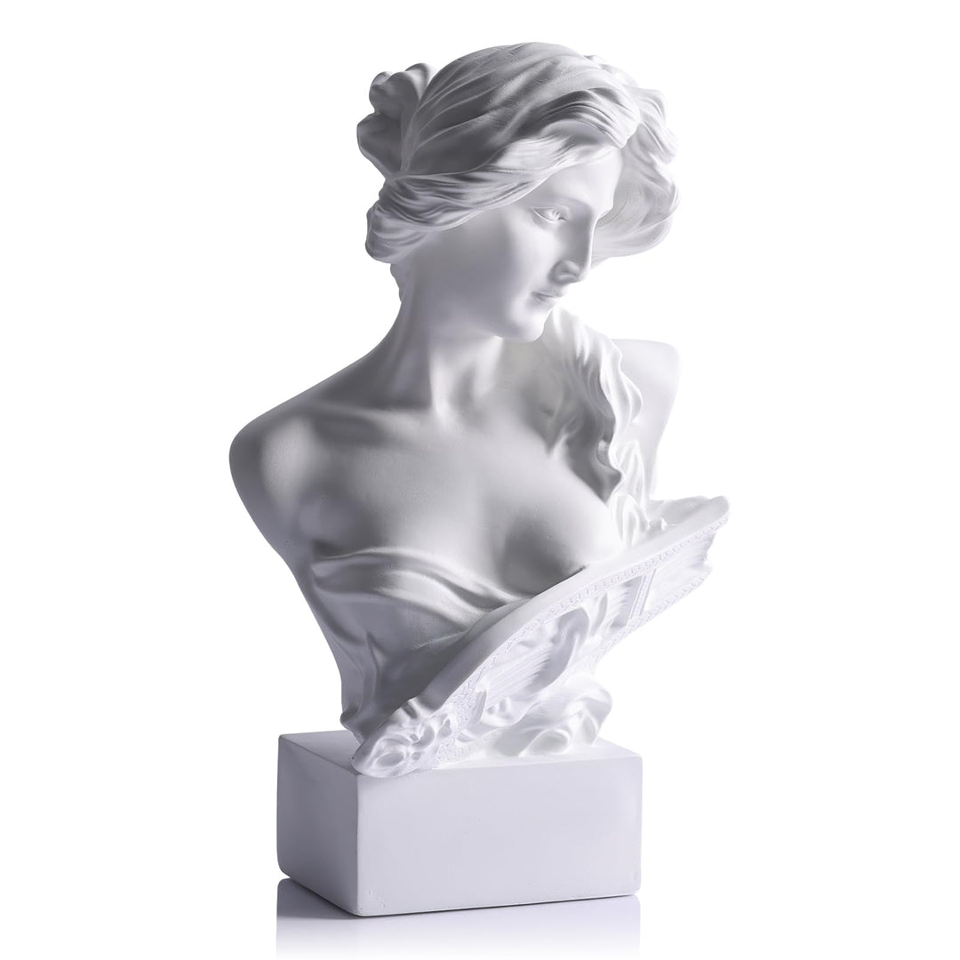 LCCCK 15.2 cm H Weiss Aphrodite Statue Skulptur, Harz Griechische Mythologie Büste Statue, für Koket