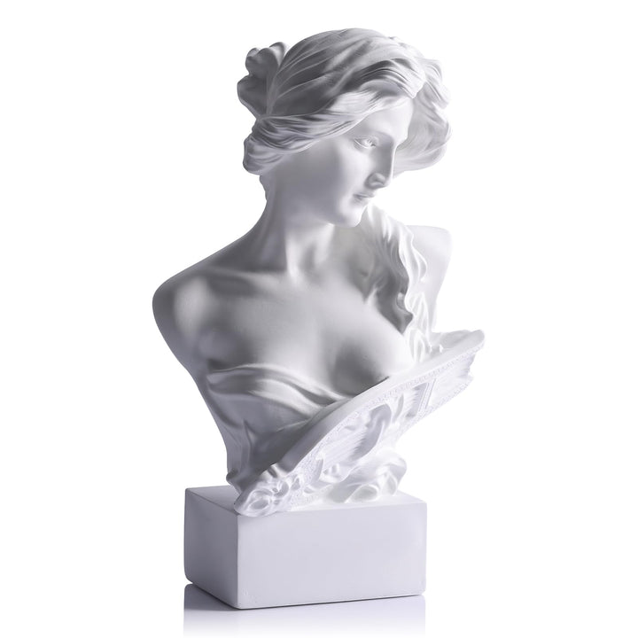 LCCCK 15.2 cm H Weiss Aphrodite Statue Skulptur, Harz Griechische Mythologie Büste Statue, für Koket