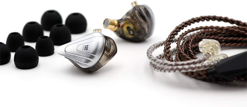 LINSOUL KZ ZSX 5BA+1DD 6 Treiber Hybrid In-Ear HiFi-Kopfhörer mit zinklegierter Frontplatte und 0,75