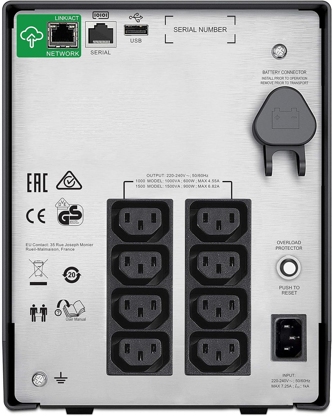 APC Smart-UPS SMC SmartConnect - SMC1500IC - Unterbrechungsfreie Stromversorgung 1.500VA (Cloud-moni
