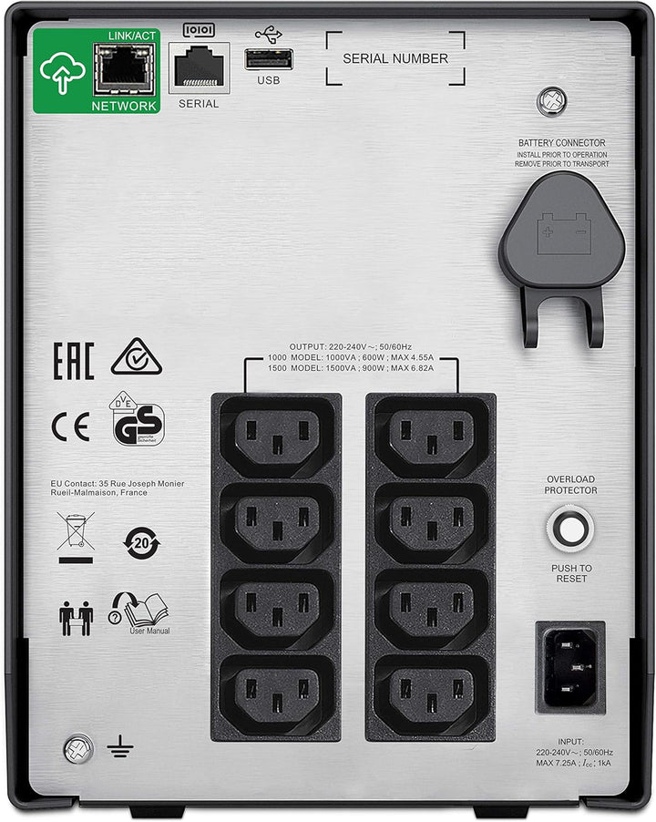 APC Smart-UPS SMC SmartConnect - SMC1500IC - Unterbrechungsfreie Stromversorgung 1.500VA (Cloud-moni