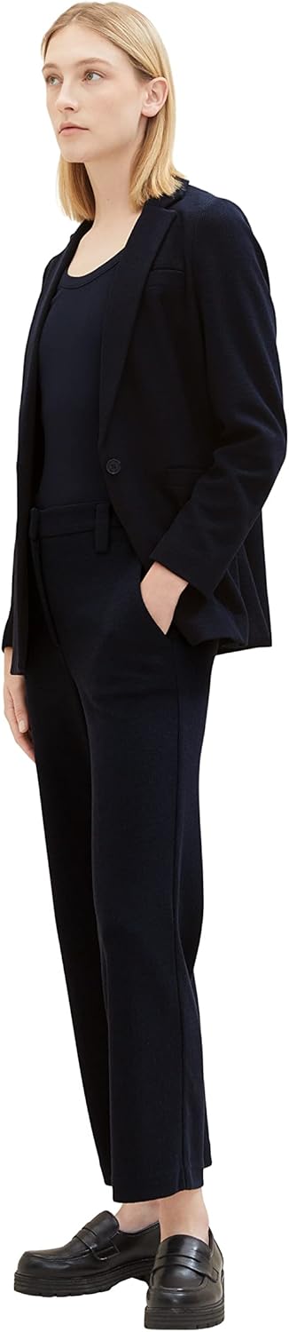 TOM TAILOR Damen Blazer mit Struktur M 10668 - Sky Captain Blue, M 10668 - Sky Captain Blue