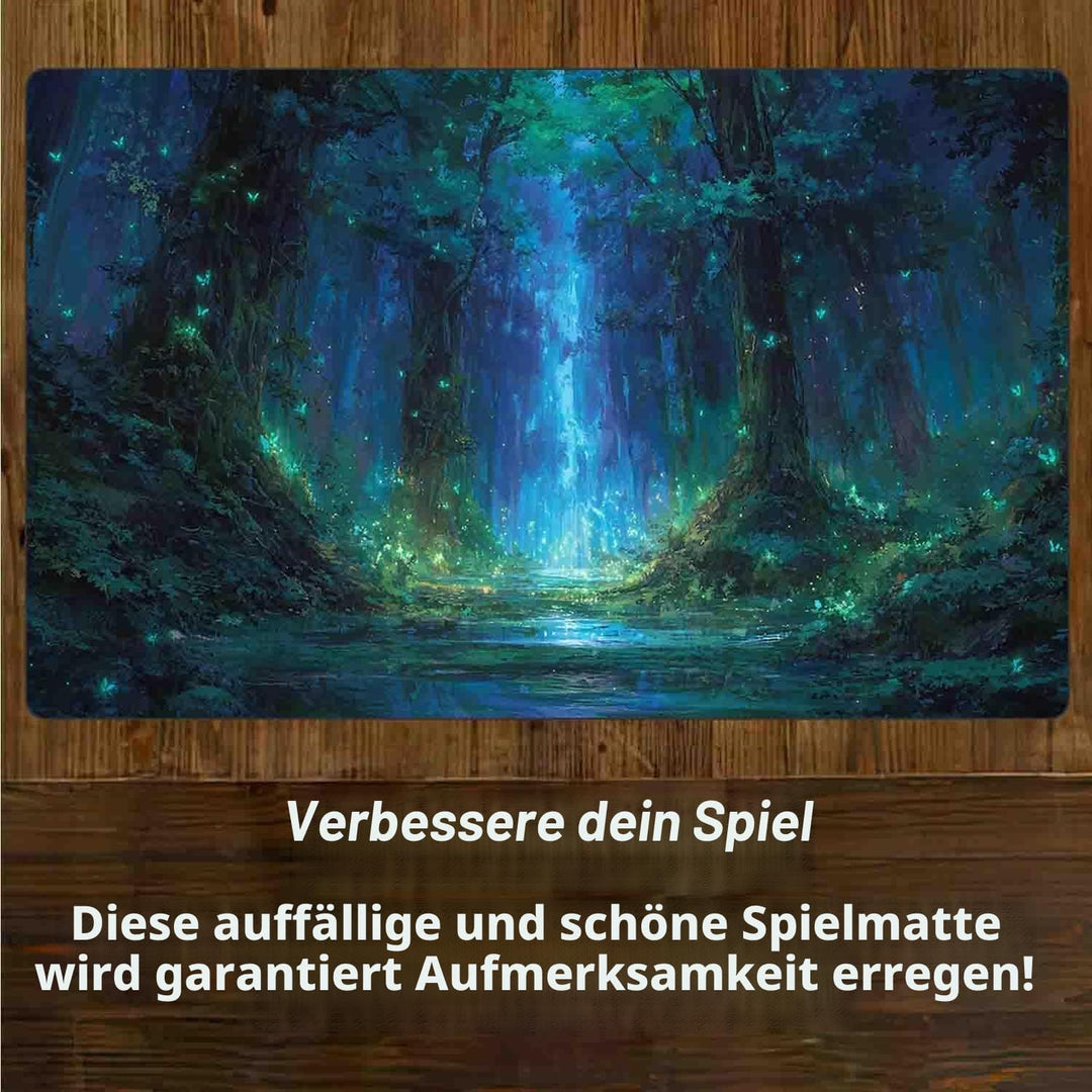 TCG MTG Spielmatte 24 × 14 - Premium-Spielmatte mit genähtem Rand mit glatter Stoffoberfläche und ru