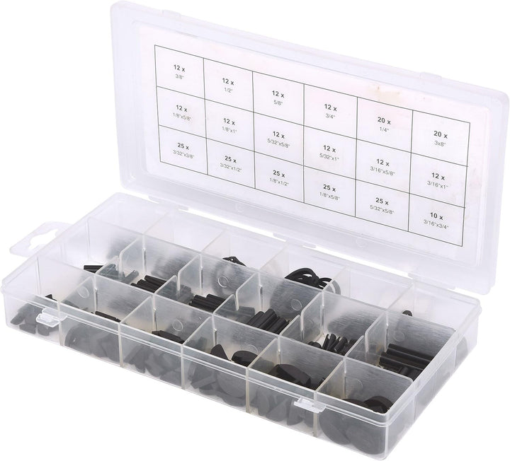 KS Tools 970.0520 Sortiment Spannstift/Seegering/Federkeile/E-Sicherungsring, 295-tlg.